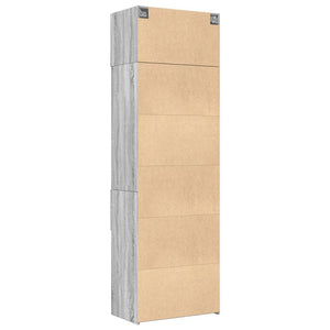 vidaXL Storage Cabinet Grey Sonoma 70x42.5x225 cm Engineered Wood