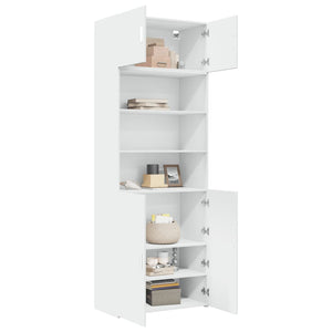 vidaXL Storage Cabinet White 80x42.5x225 cm Engineered Wood