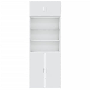 vidaXL Storage Cabinet White 80x42.5x225 cm Engineered Wood