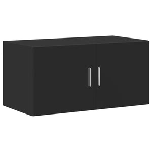 vidaXL Storage Cabinet Black 80x42.5x225 cm Engineered Wood