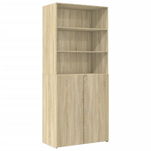 vidaXL Storage Cabinet Sonoma Oak 80x42.5x225 cm Engineered Wood