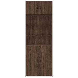 vidaXL Storage Cabinet Brown Oak 80x42.5x225 cm Engineered Wood