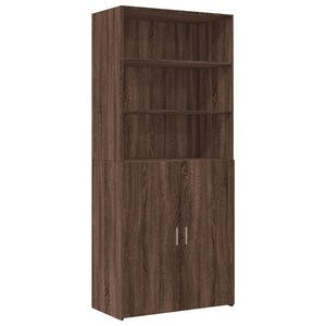 vidaXL Storage Cabinet Brown Oak 80x42.5x225 cm Engineered Wood