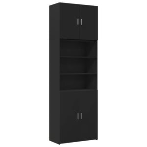 vidaXL Highboard Black 80x42.5x249 cm Engineered Wood