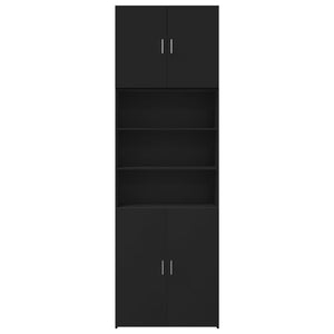 vidaXL Highboard Black 80x42.5x249 cm Engineered Wood