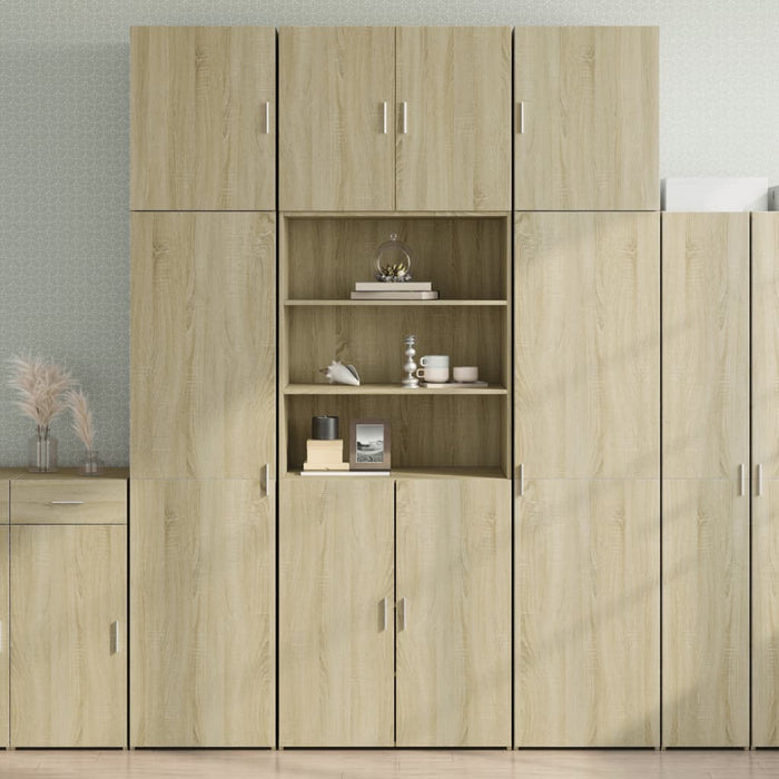 vidaXL Highboard Sonoma Oak 80x42.5x249 cm Engineered Wood