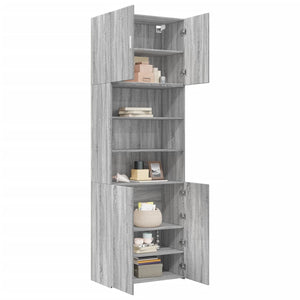 vidaXL Highboard Grey Sonoma 80x42.5x249 cm Engineered Wood