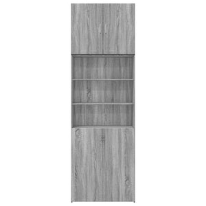 vidaXL Highboard Grey Sonoma 80x42.5x249 cm Engineered Wood