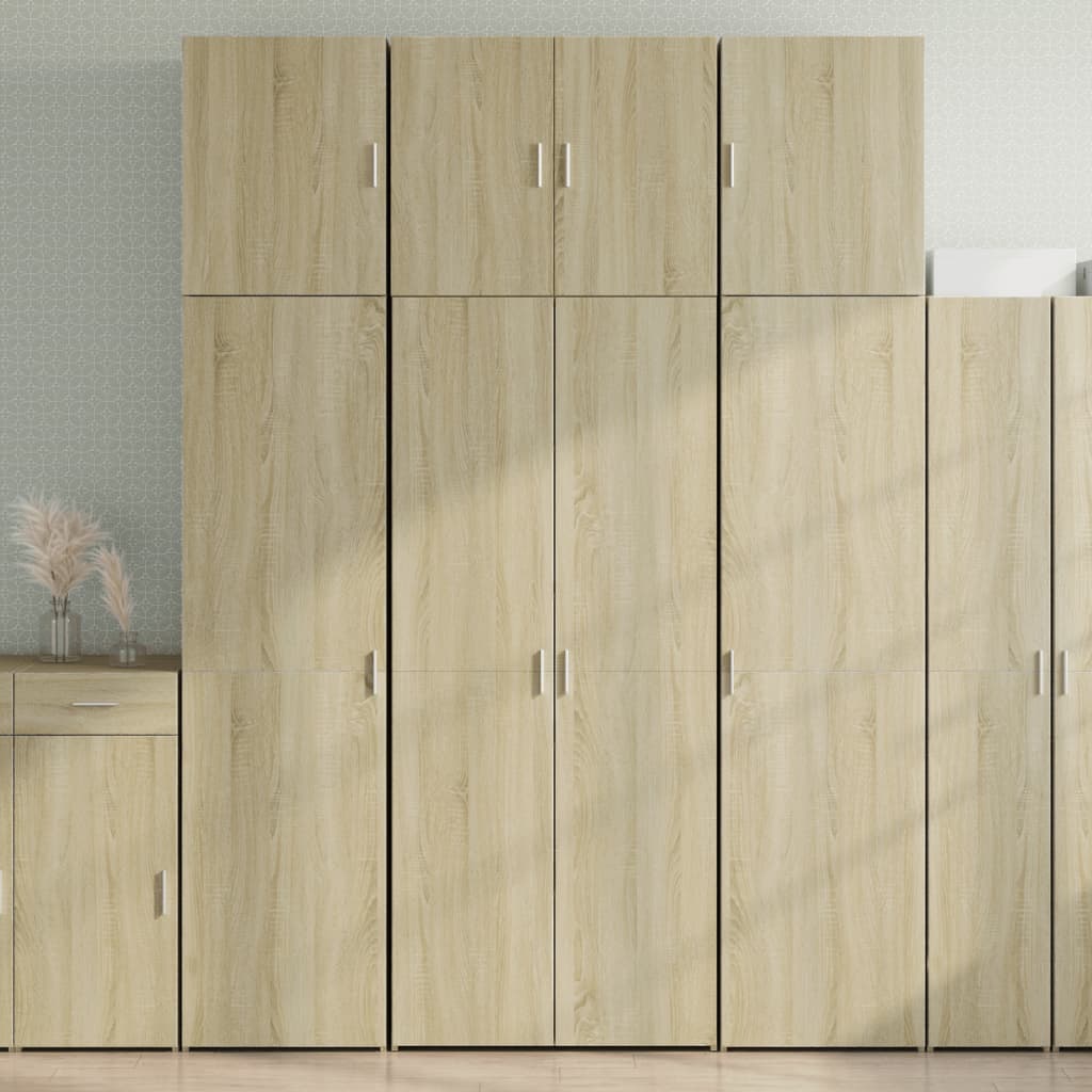 vidaXL Highboard Sonoma Oak 80x42.5x249 cm Engineered Wood