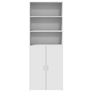 vidaXL Highboard White 70x42.5x185 cm Engineered Wood