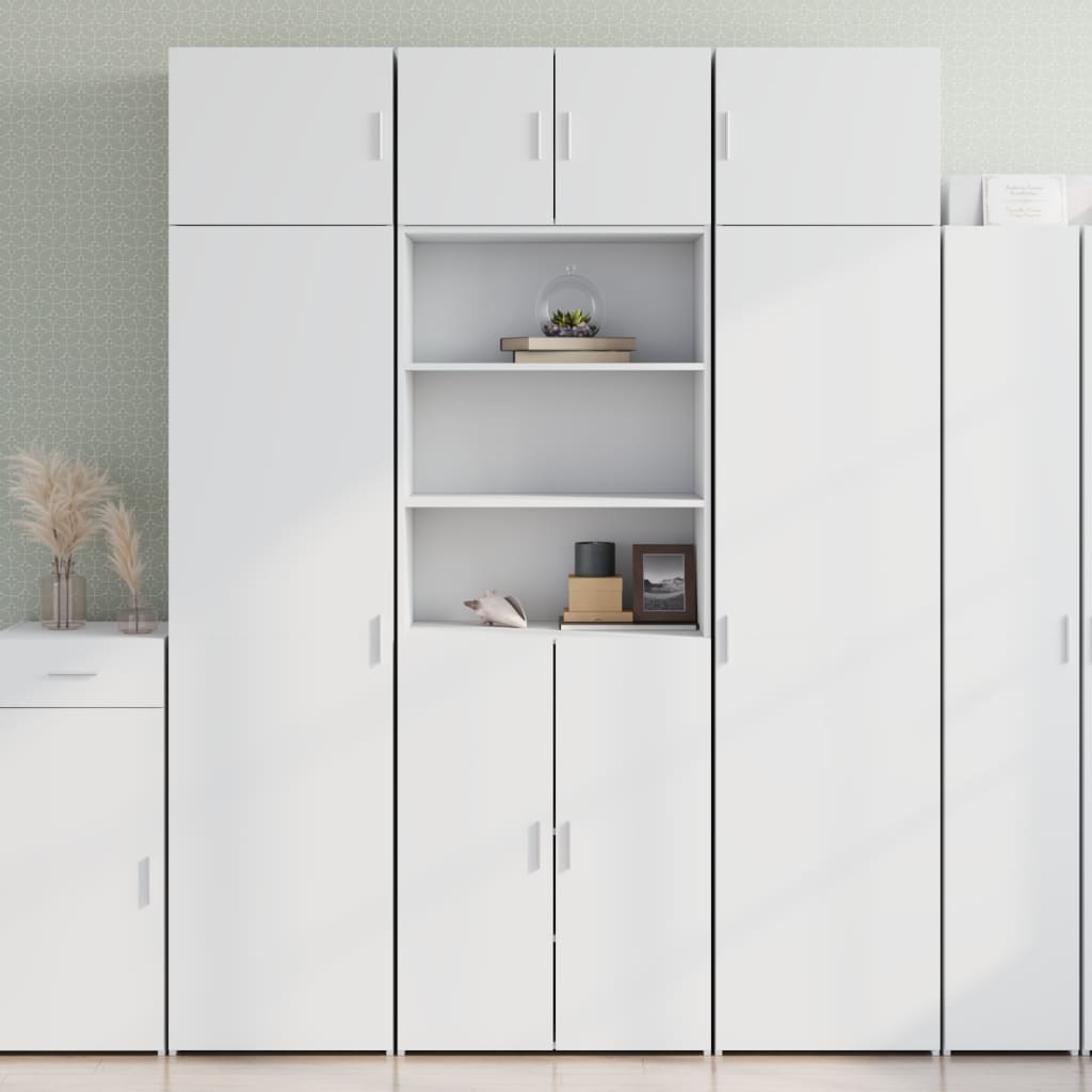 vidaXL Highboard White 70x42.5x185 cm Engineered Wood