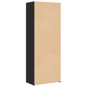 vidaXL Highboard Black 70x42.5x185 cm Engineered Wood