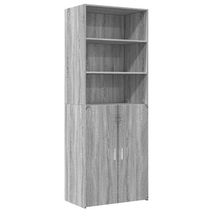 vidaXL Highboard Grey Sonoma 70x42.5x185 cm Engineered Wood