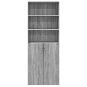 vidaXL Highboard Grey Sonoma 70x42.5x185 cm Engineered Wood