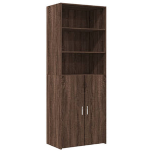 vidaXL Highboard Brown Oak 70x42.5x185 cm Engineered Wood