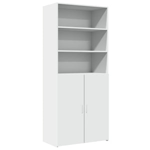 vidaXL Highboard White 80x42.5x185 cm Engineered Wood