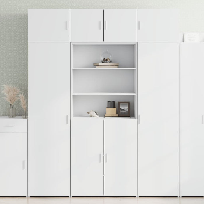 vidaXL Highboard White 80x42.5x185 cm Engineered Wood