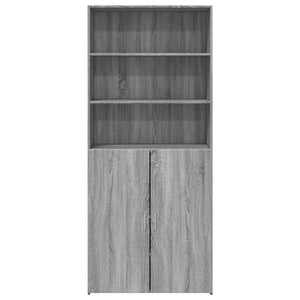 vidaXL Highboard Grey Sonoma 80x42.5x185 cm Engineered Wood