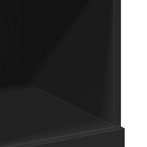 vidaXL Highboard Black 80x42.5x124 cm Engineered Wood