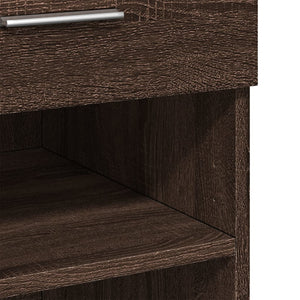 vidaXL Highboard Brown Oak 80x42.5x124 cm Engineered Wood