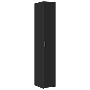 vidaXL Highboard Black 30x42.5x185 cm Engineered Wood
