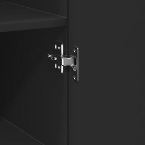 vidaXL Highboard Black 30x42.5x185 cm Engineered Wood