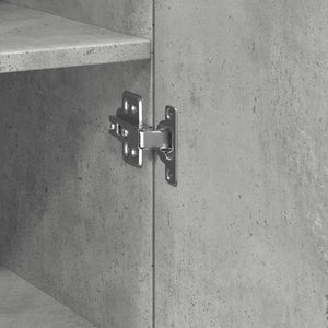vidaXL Highboard Concrete Grey 30x42.5x185 cm Engineered Wood