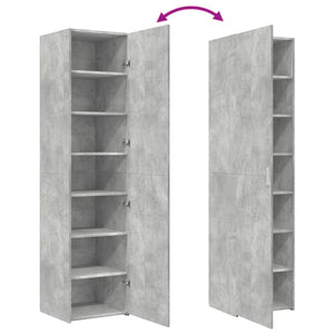 vidaXL Highboard Concrete Grey 45x42.5x185 cm Engineered Wood