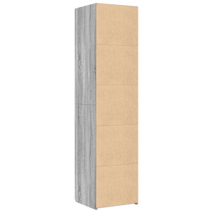 vidaXL Highboard Grey Sonoma 45x42.5x185 cm Engineered Wood