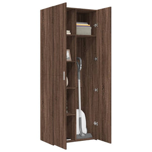 vidaXL Highboard Brown Oak 70x42.5x185 cm Engineered Wood