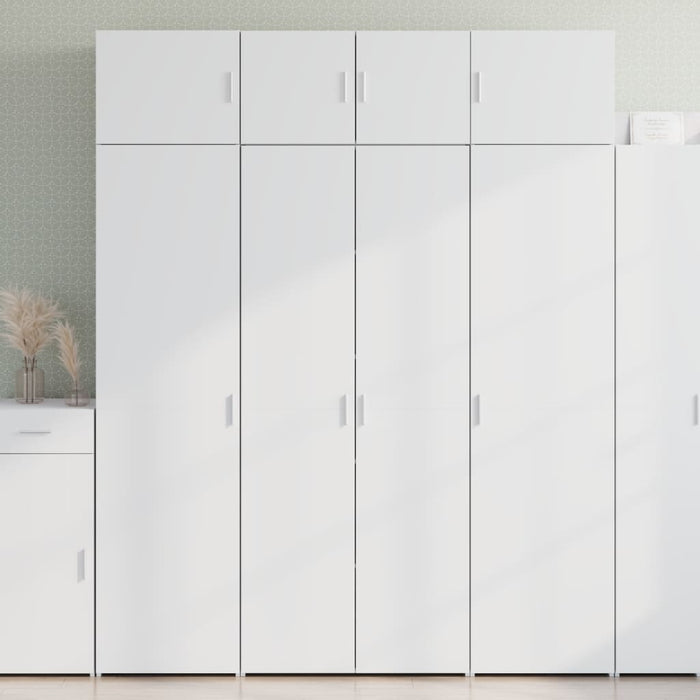 vidaXL Highboard White 80x42.5x185 cm Engineered Wood