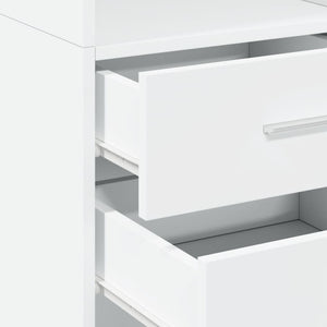 vidaXL Highboard White 40x42.5x185 cm Engineered Wood