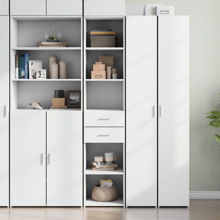 vidaXL Highboard White 40x42.5x185 cm Engineered Wood