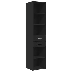 vidaXL Highboard Black 40x42.5x185 cm Engineered Wood