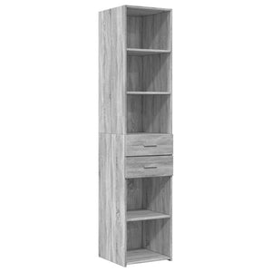 vidaXL Highboard Grey Sonoma 40x42.5x185 cm Engineered Wood