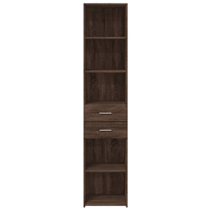 vidaXL Highboard Brown Oak 40x42.5x185 cm Engineered Wood