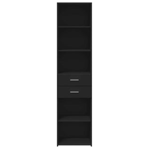 vidaXL Highboard Black 45x42.5x185 cm Engineered Wood