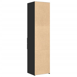 vidaXL Highboard Black 45x42.5x185 cm Engineered Wood