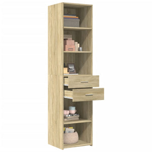 vidaXL Highboard Sonoma Oak 45x42.5x185 cm Engineered Wood