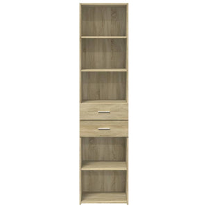 vidaXL Highboard Sonoma Oak 45x42.5x185 cm Engineered Wood