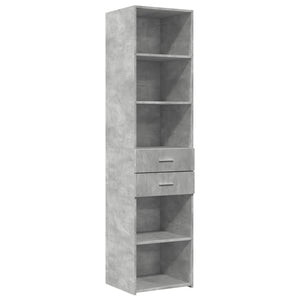 vidaXL Highboard Concrete Grey 45x42.5x185 cm Engineered Wood