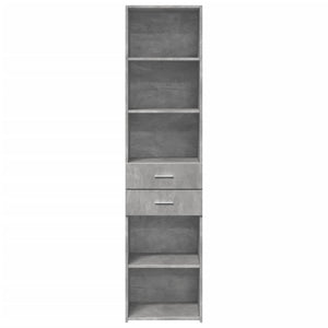 vidaXL Highboard Concrete Grey 45x42.5x185 cm Engineered Wood