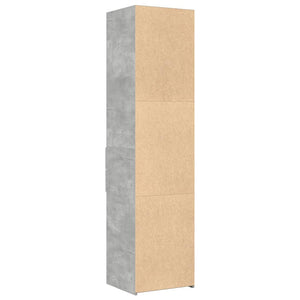 vidaXL Highboard Concrete Grey 45x42.5x185 cm Engineered Wood