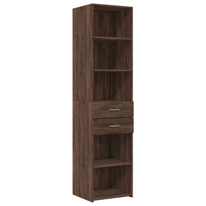 vidaXL Highboard Brown Oak 45x42.5x185 cm Engineered Wood