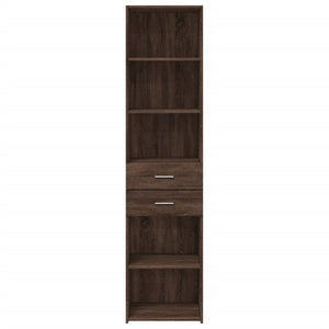 vidaXL Highboard Brown Oak 45x42.5x185 cm Engineered Wood