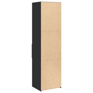 vidaXL Highboard Black 50x42.5x185 cm Engineered Wood