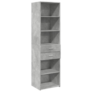 vidaXL Highboard Concrete Grey 50x42.5x185 cm Engineered Wood