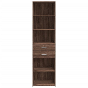 vidaXL Highboard Brown Oak 50x42.5x185 cm Engineered Wood