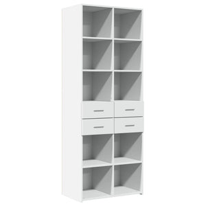 vidaXL Highboard White 70x42.5x185 cm Engineered Wood