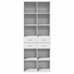 vidaXL Highboard White 70x42.5x185 cm Engineered Wood